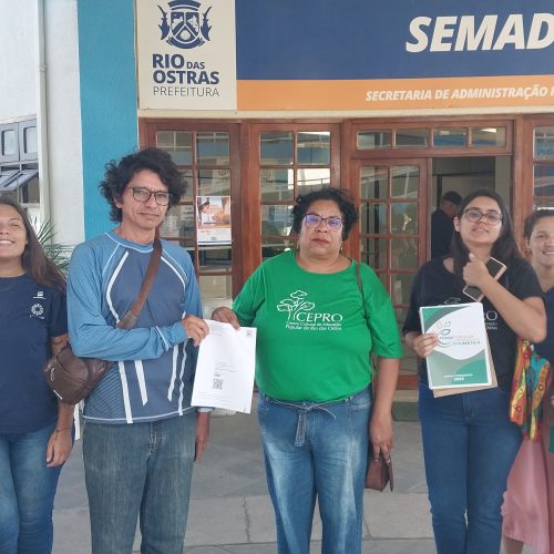 Carta compromisso de Justiça Climática e Ambiental é entregue a autoridades de Rio das Ostras